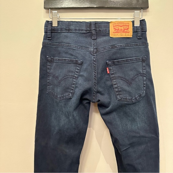 Levi’s 511 Slim Youth Boys Jeans, Dark Blue Size 12 Reg (26W, 26L) - Picture 4 of 8